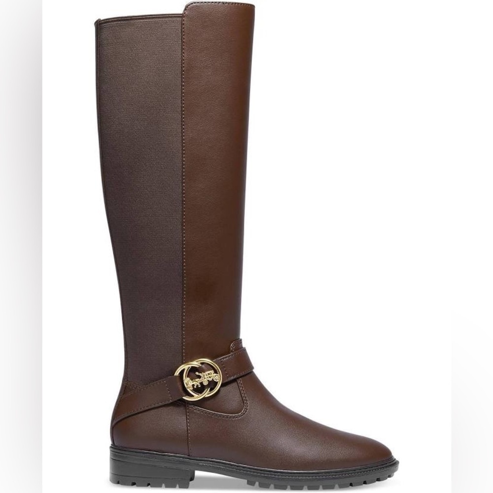New! Authentic Coach boots in color Walnut